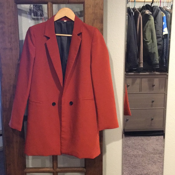 H.Y Jackets & Blazers - Orange / Rust Blazer Size 6